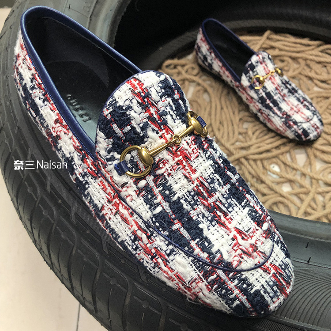 ▶ 014 Jordaan Check Tweed Loafers, photo 1