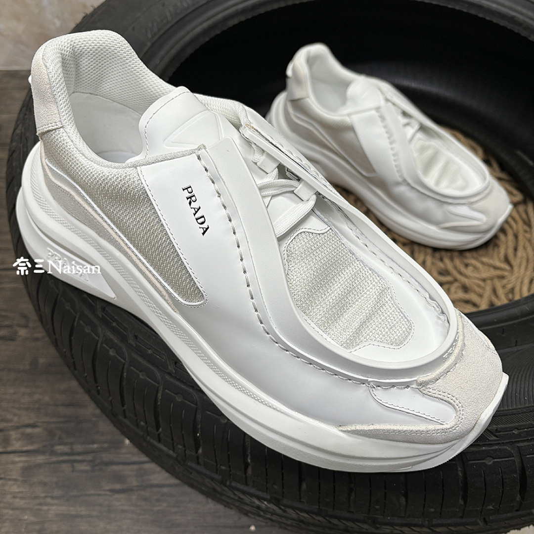 ▶ Systeme Brushed Leather Sneakers, photo 1