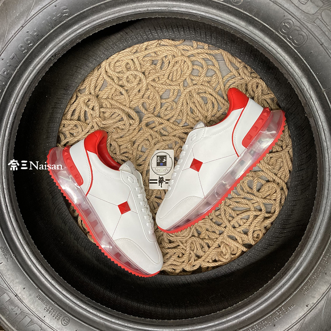 ▶ STUD AROUND LOW-TOP CALFSKIN AND NAPPA - Image 3