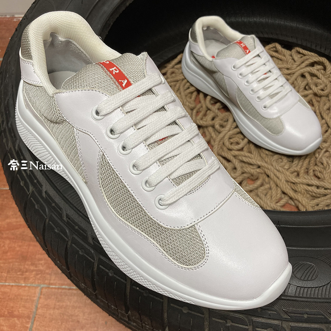 ▶ America'S Cup Leather And Technical Fabric Sneakers, photo 1