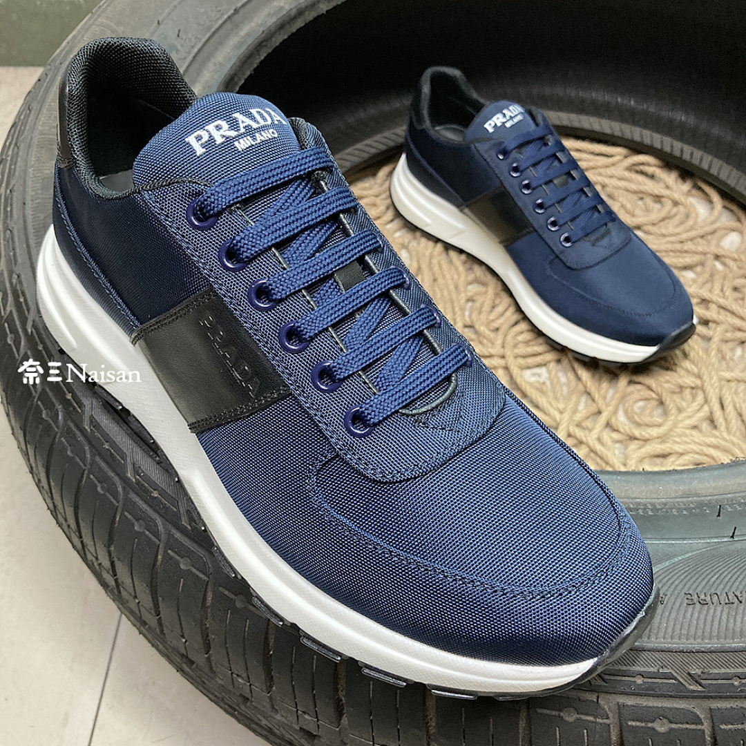 ▶ Prax 01 Leather And Technical Fabric Sneakers, photo 1
