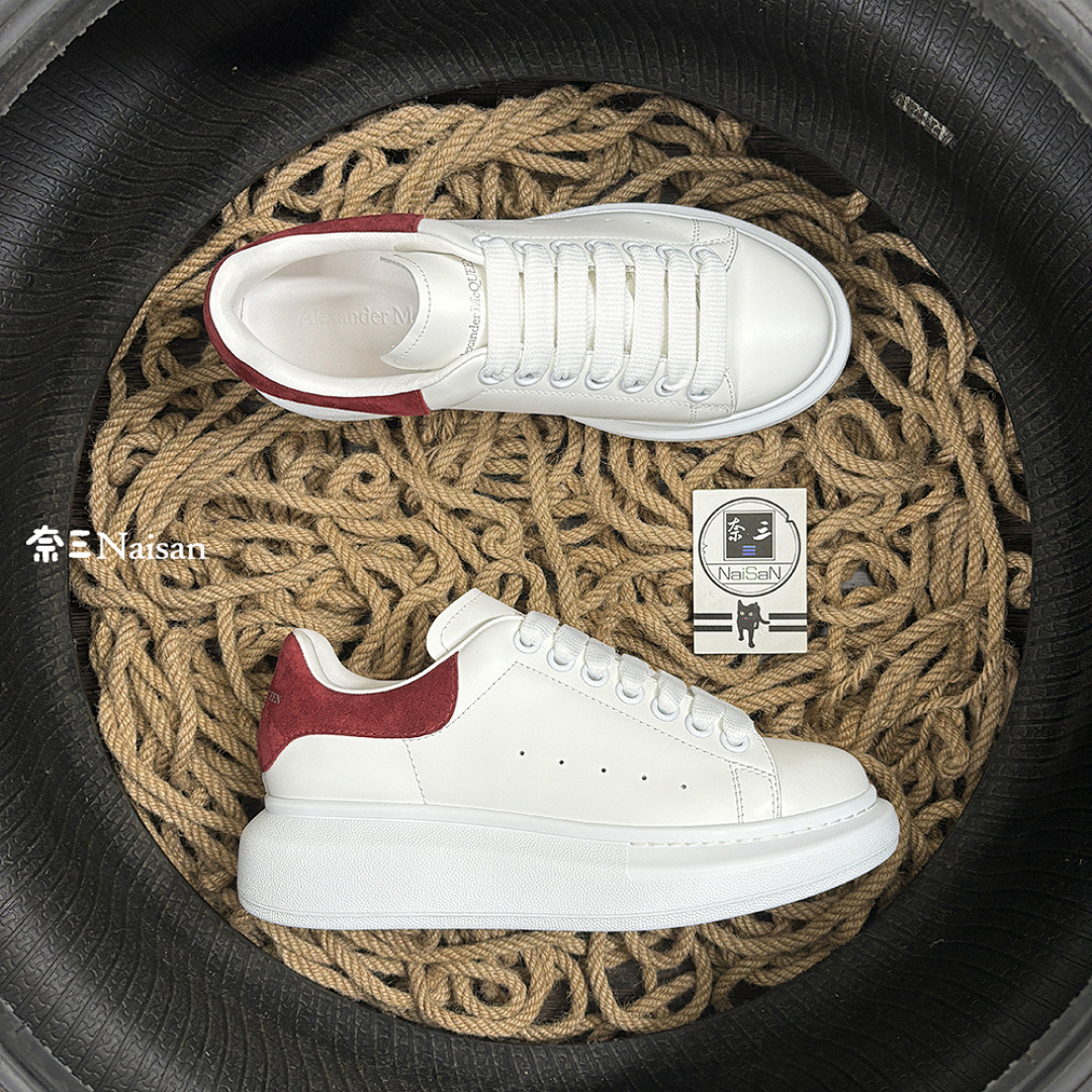 Christian Louboutin Alexander McQueen Sneaker Wind Red Suede Back - Image 4