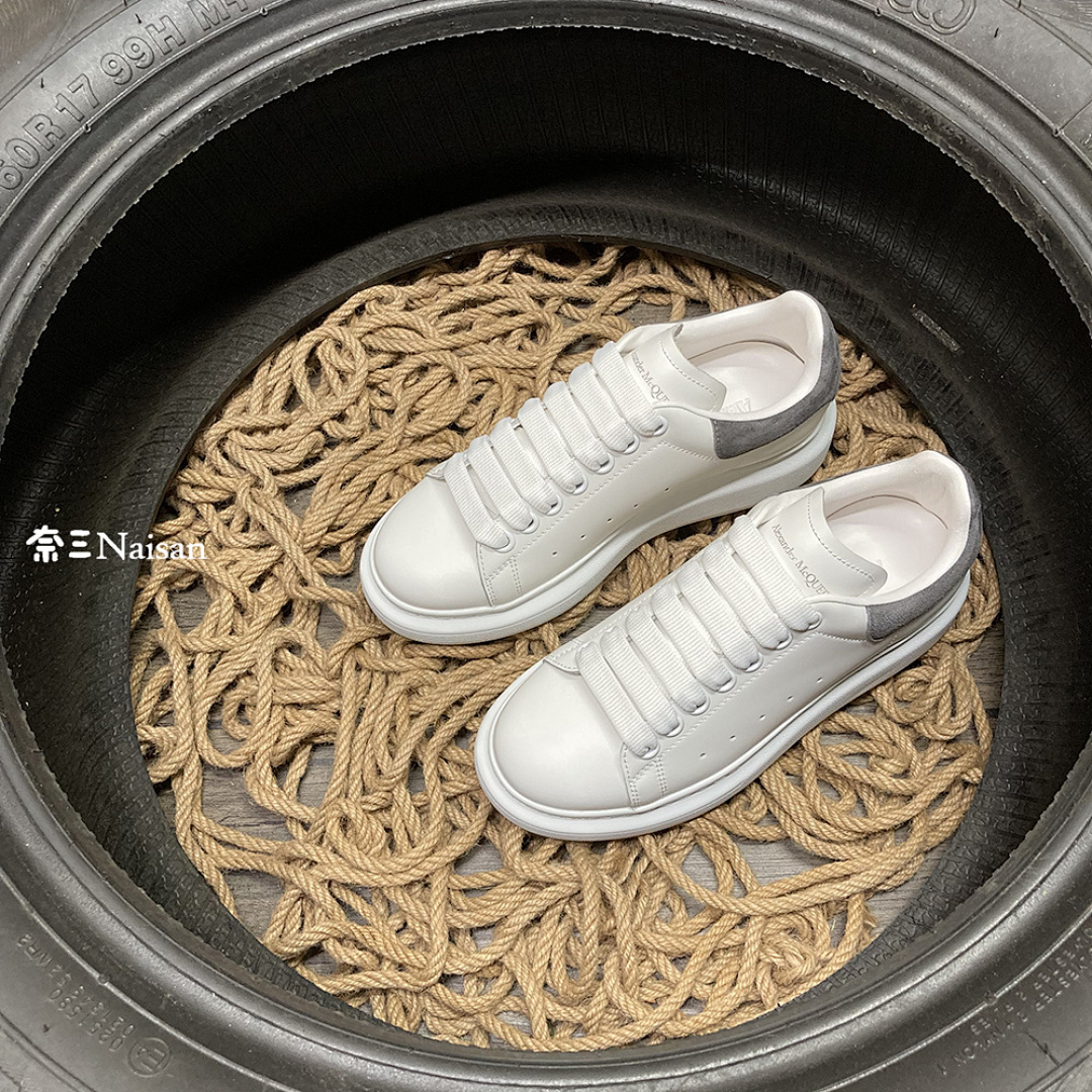Christian Louboutin Alexander McQueen Sneaker Dark Gray Suede Back - Image 7