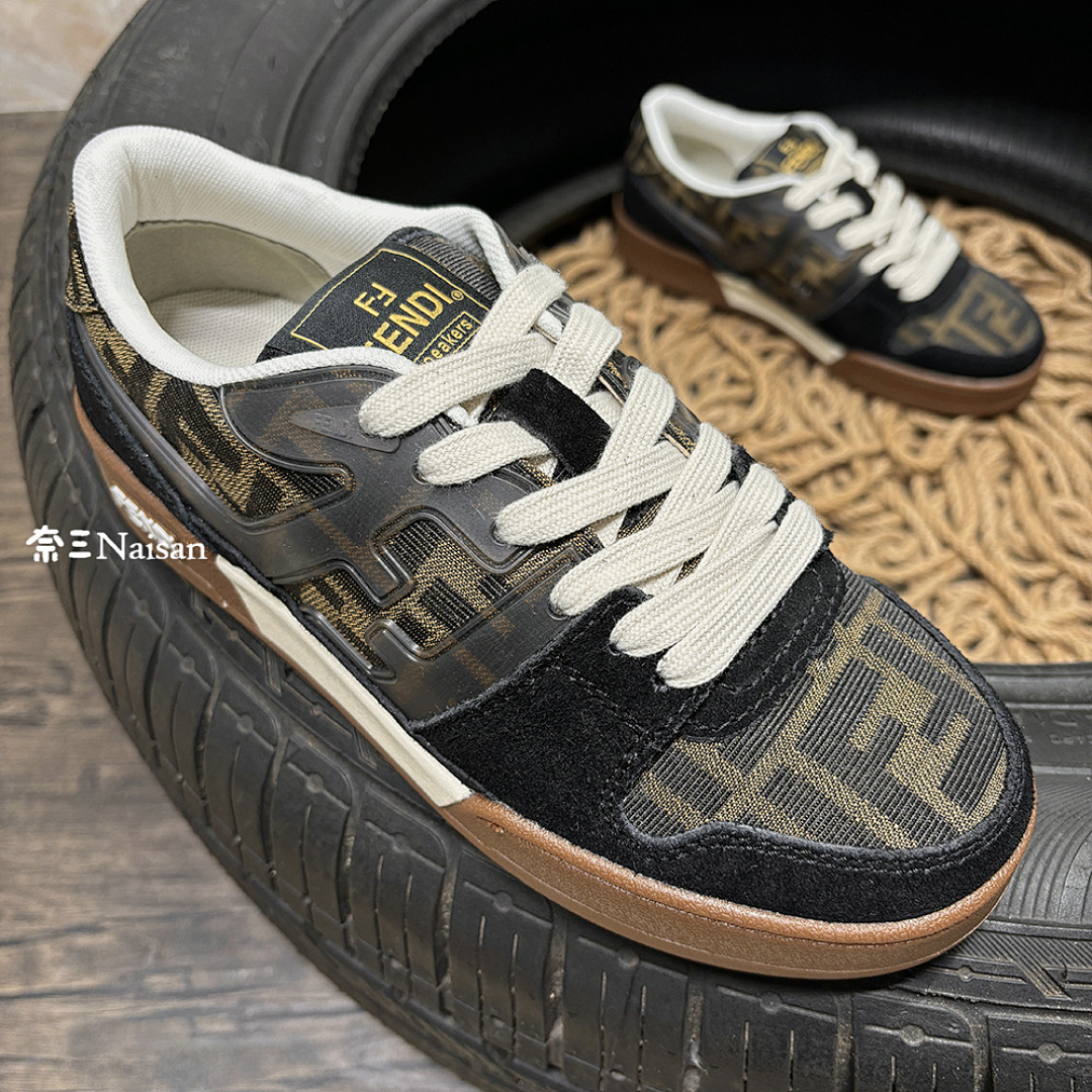 ▶ Step Beige Leather Low-Tops, photo 1