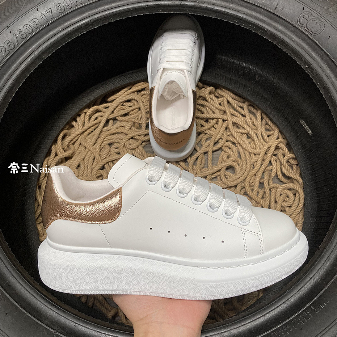 Christian Louboutin Alexander McQueen Sneaker Bronze Leather Back - Image 8