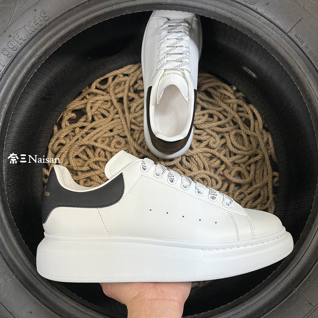 Christian Louboutin Alexander McQueen Sneaker Black Leather Back - Image 11