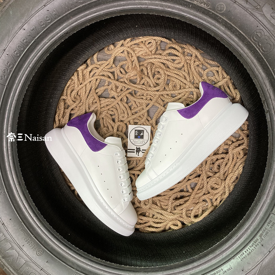 Christian Louboutin Alexander McQueen Sneaker Purple Suede Back - Image 3