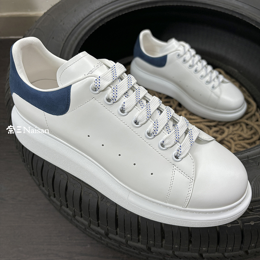 Christian Louboutin Alexander McQueen Sneaker Paris Blue Suede Back - Image 8