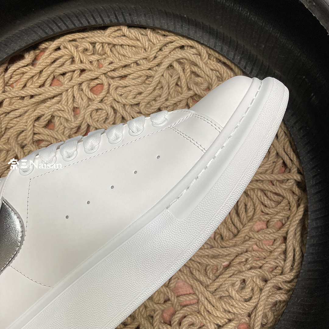 Christian Louboutin Alexander McQueen Sneaker Sliver Leather Back - Image 12