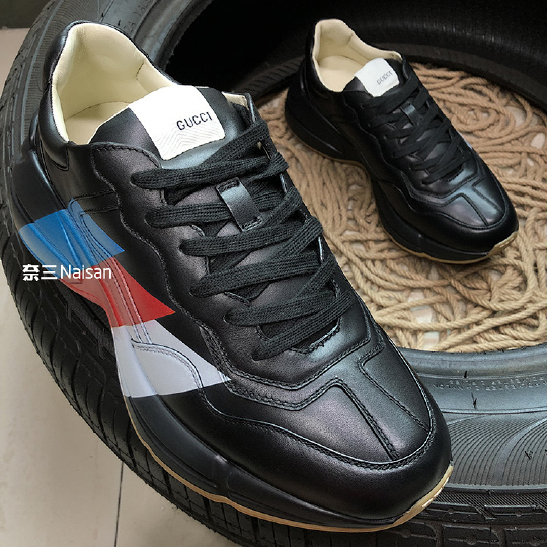 On Running Rhyton Web Print Leather Sneaker, photo 1