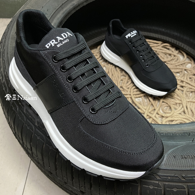 ▶ Prax 01 Leather And Technical Fabric Sneakers, photo 1