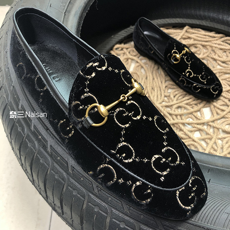 ▶ 006 Jordaan GG Velvet Loafers, photo 1