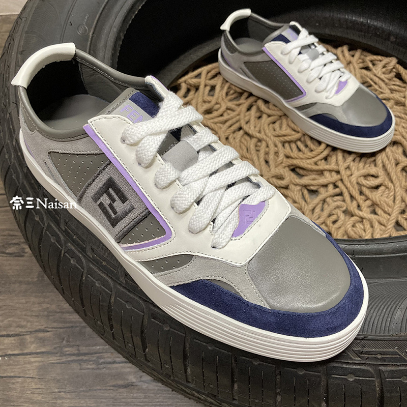 ▶ Step Beige Leather Low-Tops, photo 1