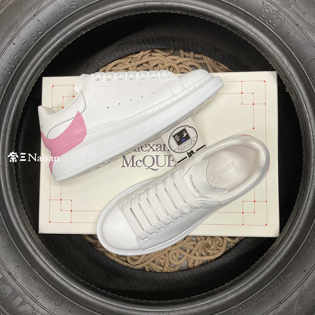 Christian Louboutin Alexander Mcqueen Sneaker Pink Print Back - Image 2