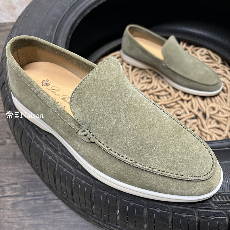 ▶ Loro Piana Summer Walk Loafers (Navy Blue), photo 1