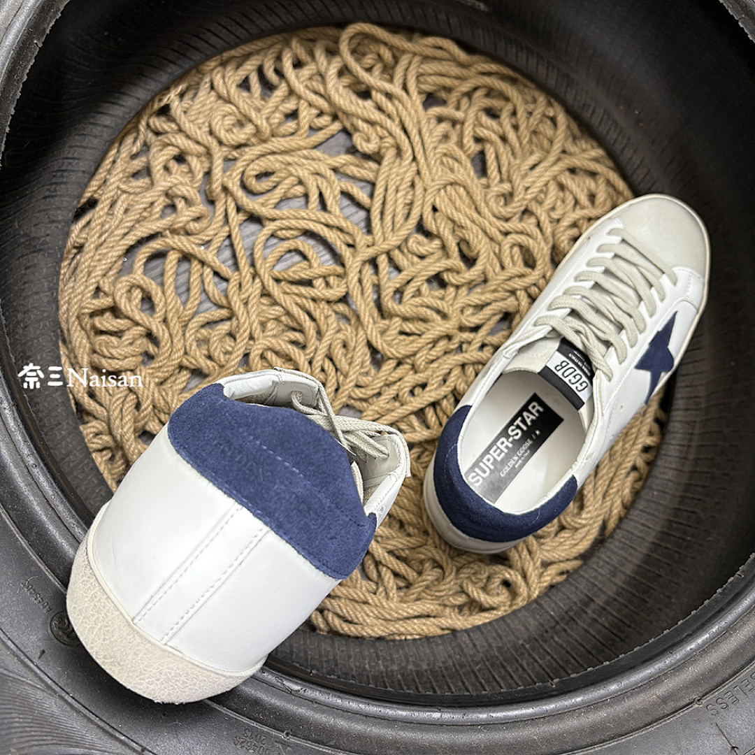 ▶ Super32 Super-Star Sneakers In Navy Suede - Image 9