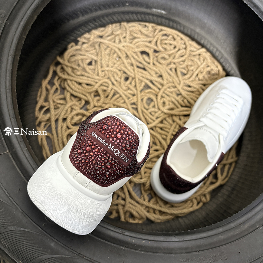 Christian Louboutin Alexander McQueen Sneaker In Wind Red Back - Image 10