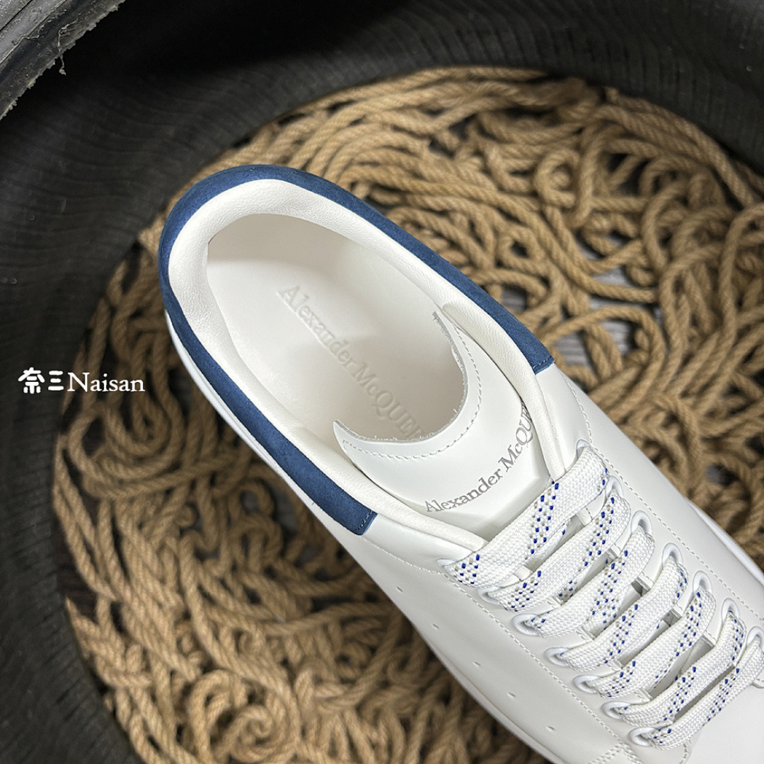 Christian Louboutin Alexander McQueen Sneaker Paris Blue Suede Back - Image 15