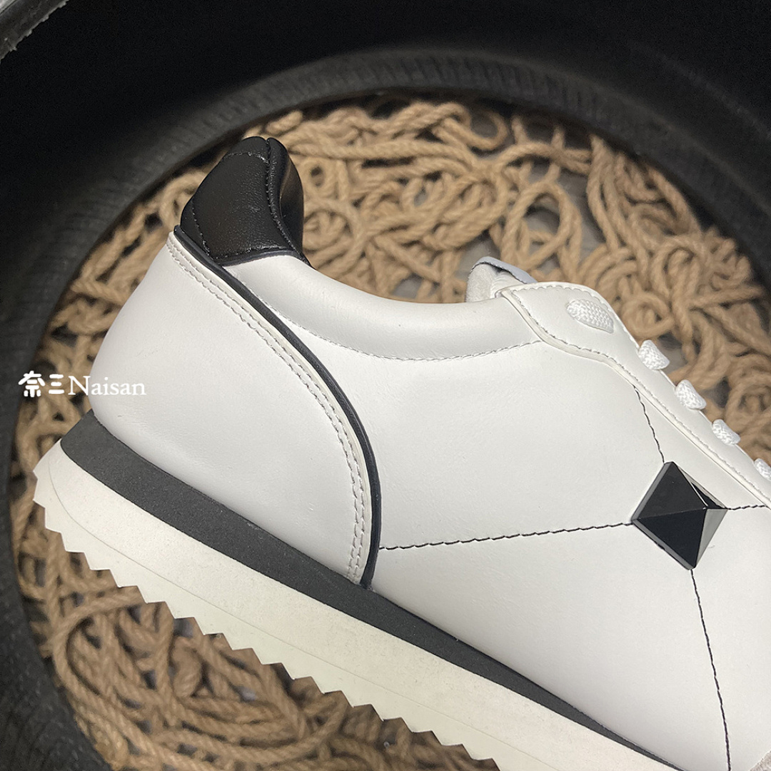 ▶ STUD AROUND LOW-TOP CALFSKIN AND NAPPA - Image 11