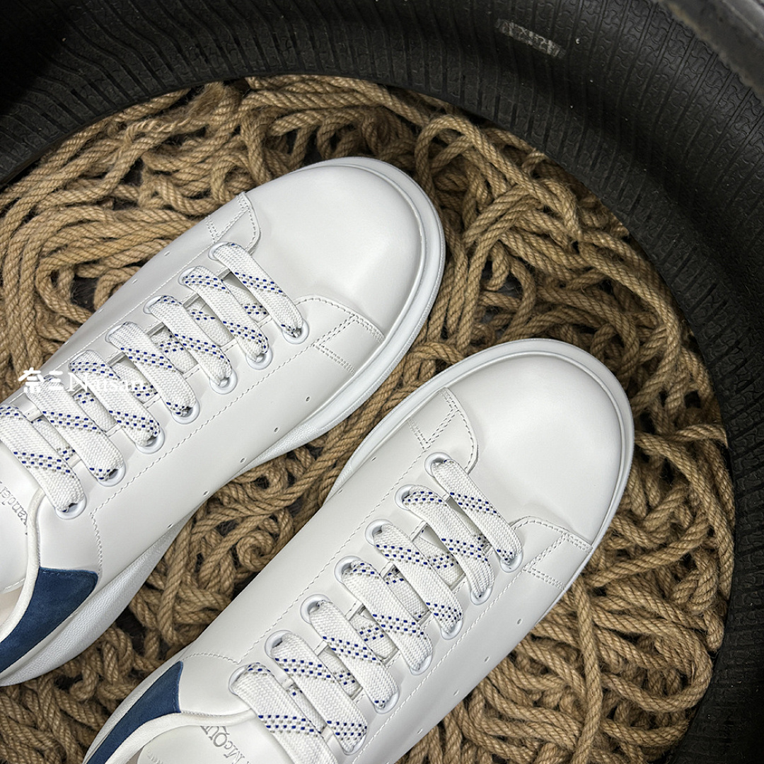 Christian Louboutin Alexander McQueen Sneaker Paris Blue Suede Back - Image 6