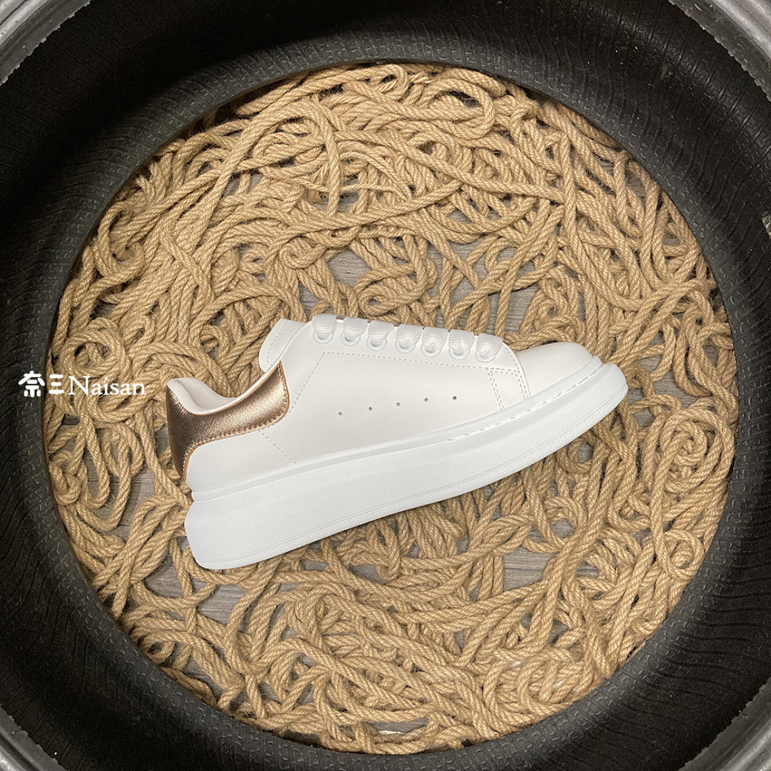 Christian Louboutin Alexander McQueen Sneaker Bronze Leather Back - Image 10