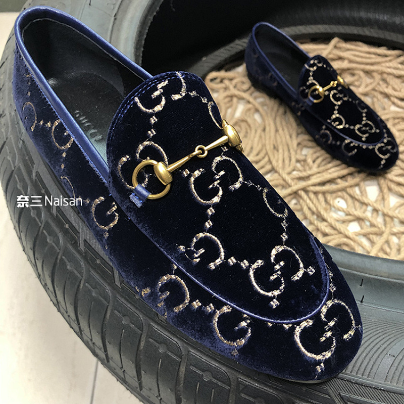 ▶ 007 Jordaan GG Velvet Loafers, photo 1