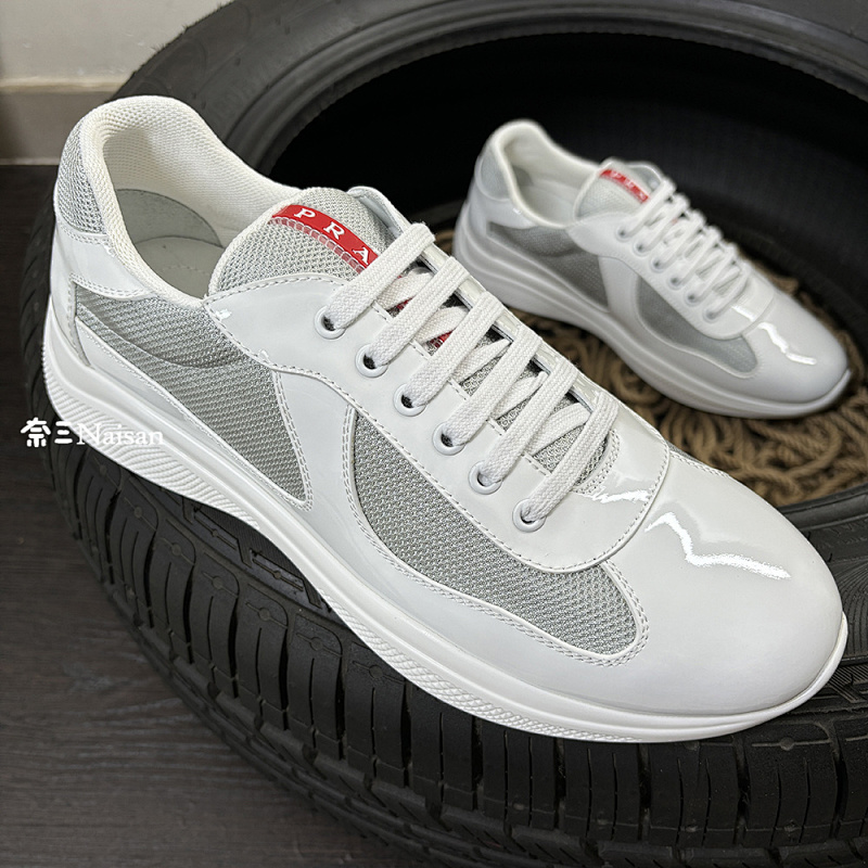 ▶ America'S Cup Bike Fabric Sneakers All (White), photo 1