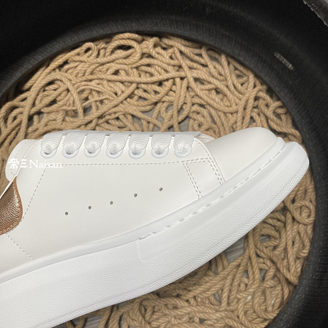 Christian Louboutin Alexander McQueen Sneaker Bronze Leather Back - Image 11