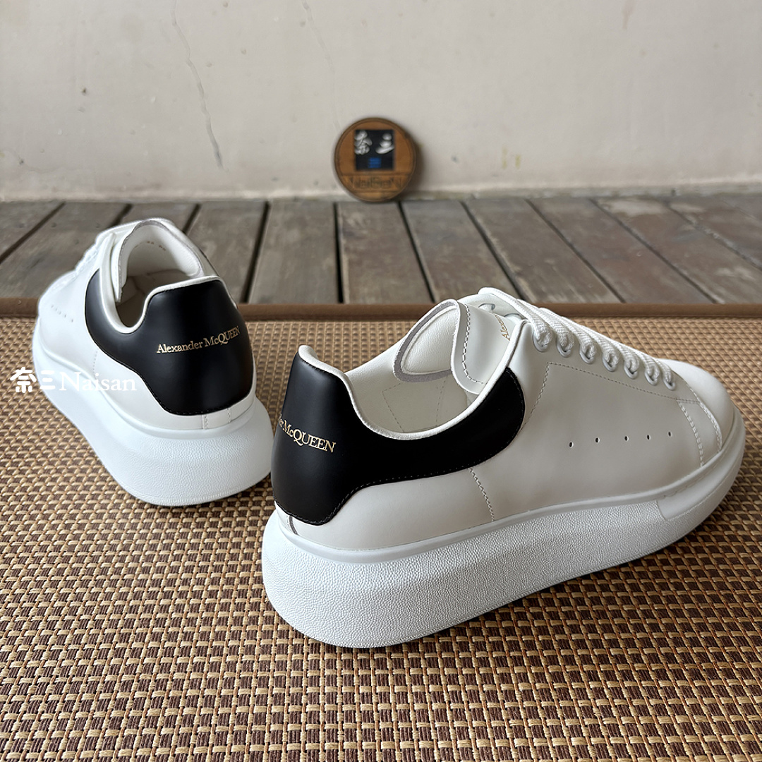 Christian Louboutin Alexander McQueen Sneaker Black Leather Back - Image 19