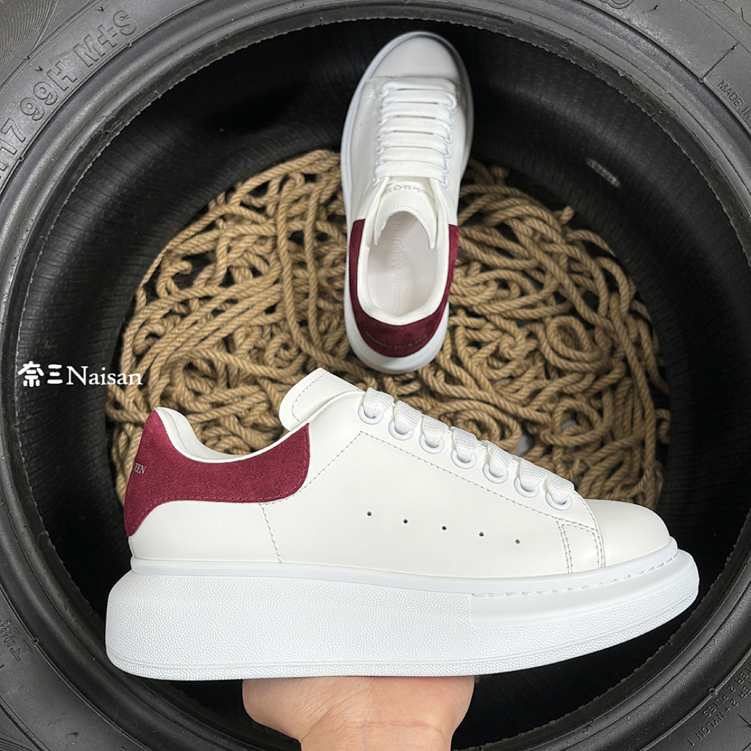 Christian Louboutin Alexander McQueen Sneaker Wind Red Suede Back - Image 9
