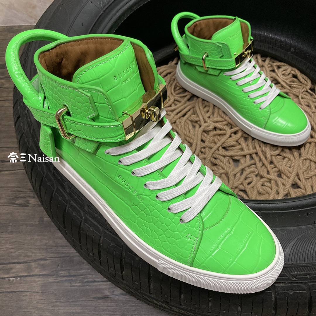 Busem! 100Mm High Top Leather Sneakers, photo 1