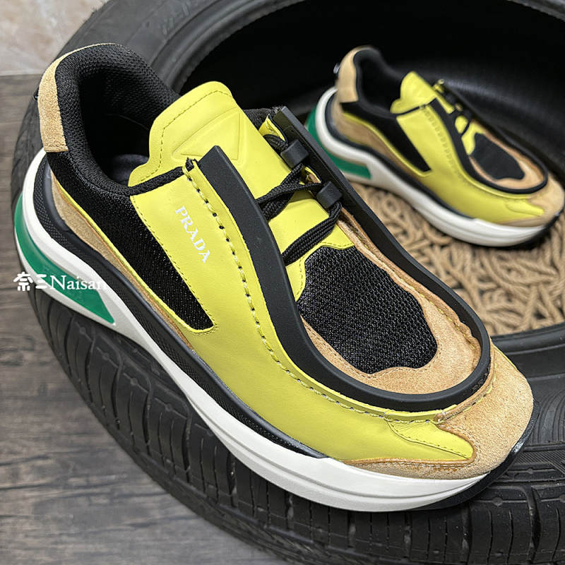 ▶ Systeme Brushed Leather Sneakers, photo 1