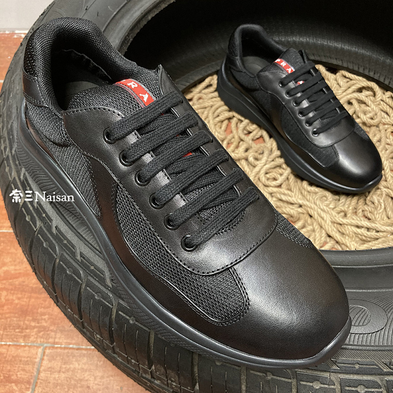 ▶ America'S Cup Leather And Technical Fabric Sneakers, photo 1