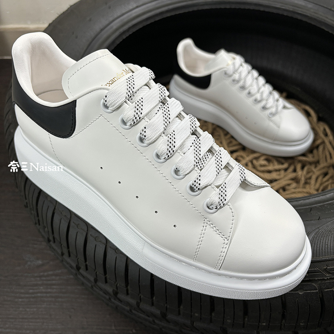 Christian Louboutin Alexander McQueen Sneaker Black Leather Back - Image 10