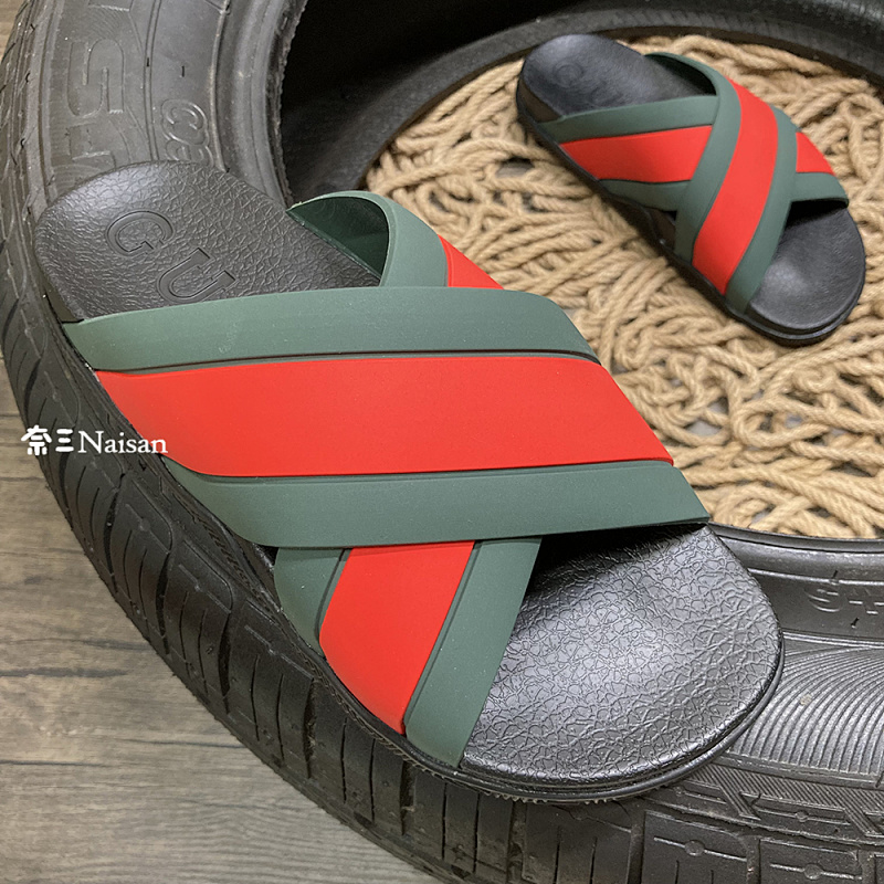 ▶ Rubber Slide Sandal With Web, photo 1