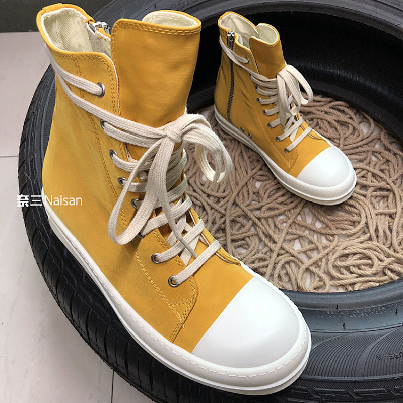 Other RO DRKSHDW Ramones Yellow White High Top Sneakers, photo 1