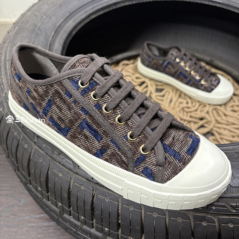▶ Domino FF Jacquard Fabric Low-Tops, photo 1