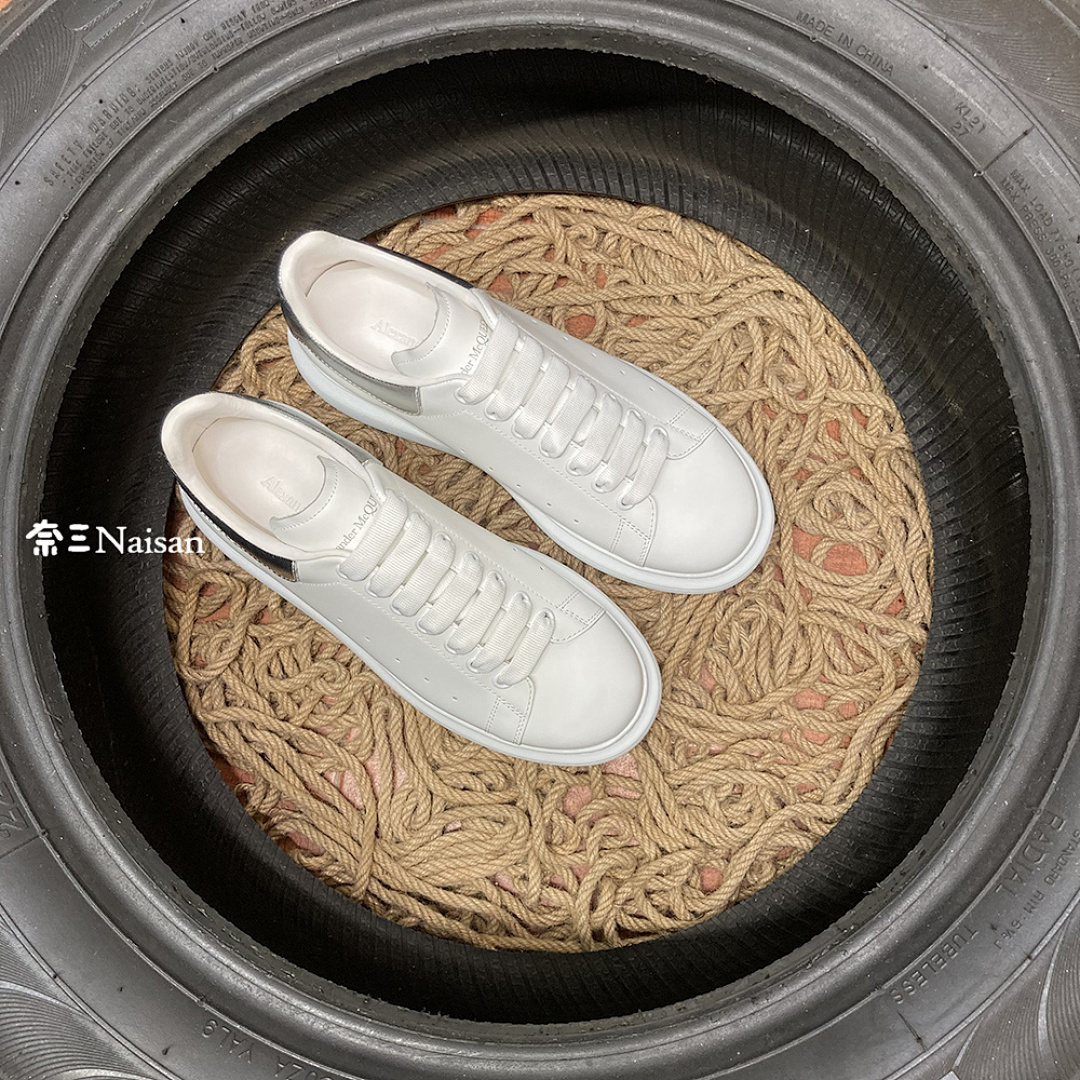 Christian Louboutin Alexander McQueen Sneaker Sliver Leather Back - Image 5