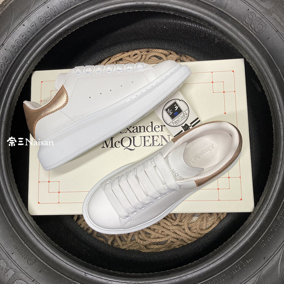 Christian Louboutin Alexander McQueen Sneaker Bronze Leather Back - Image 2