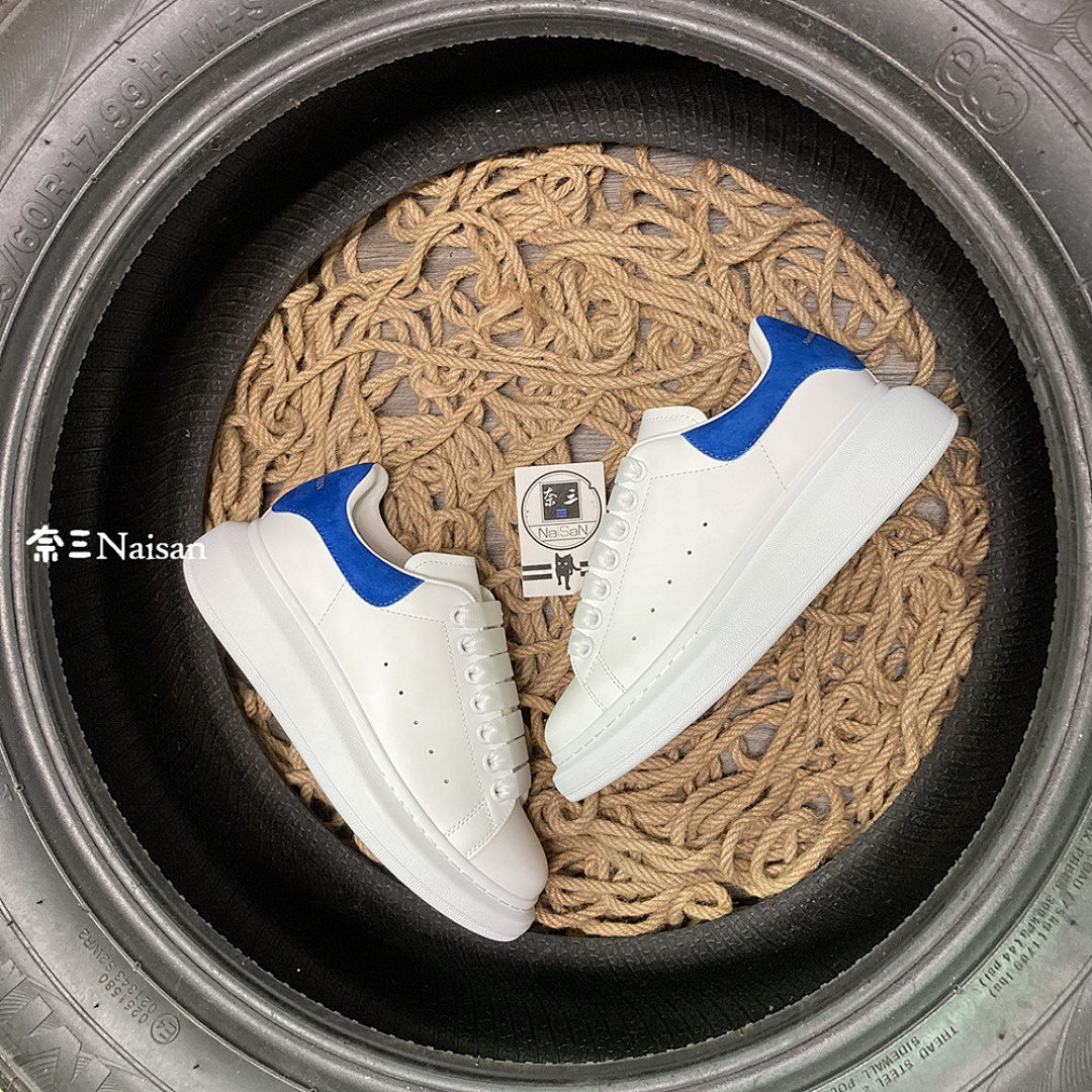 Christian Louboutin Alexander McQueen Sneaker Dark Blue Suede Back - Image 3
