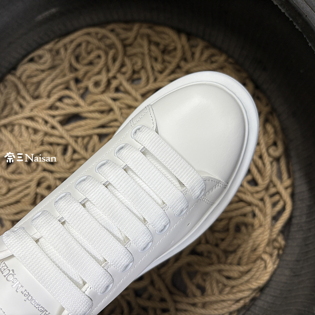 Christian Louboutin Alexander McQueen Sneaker Dark Gray Leather Back - Image 16