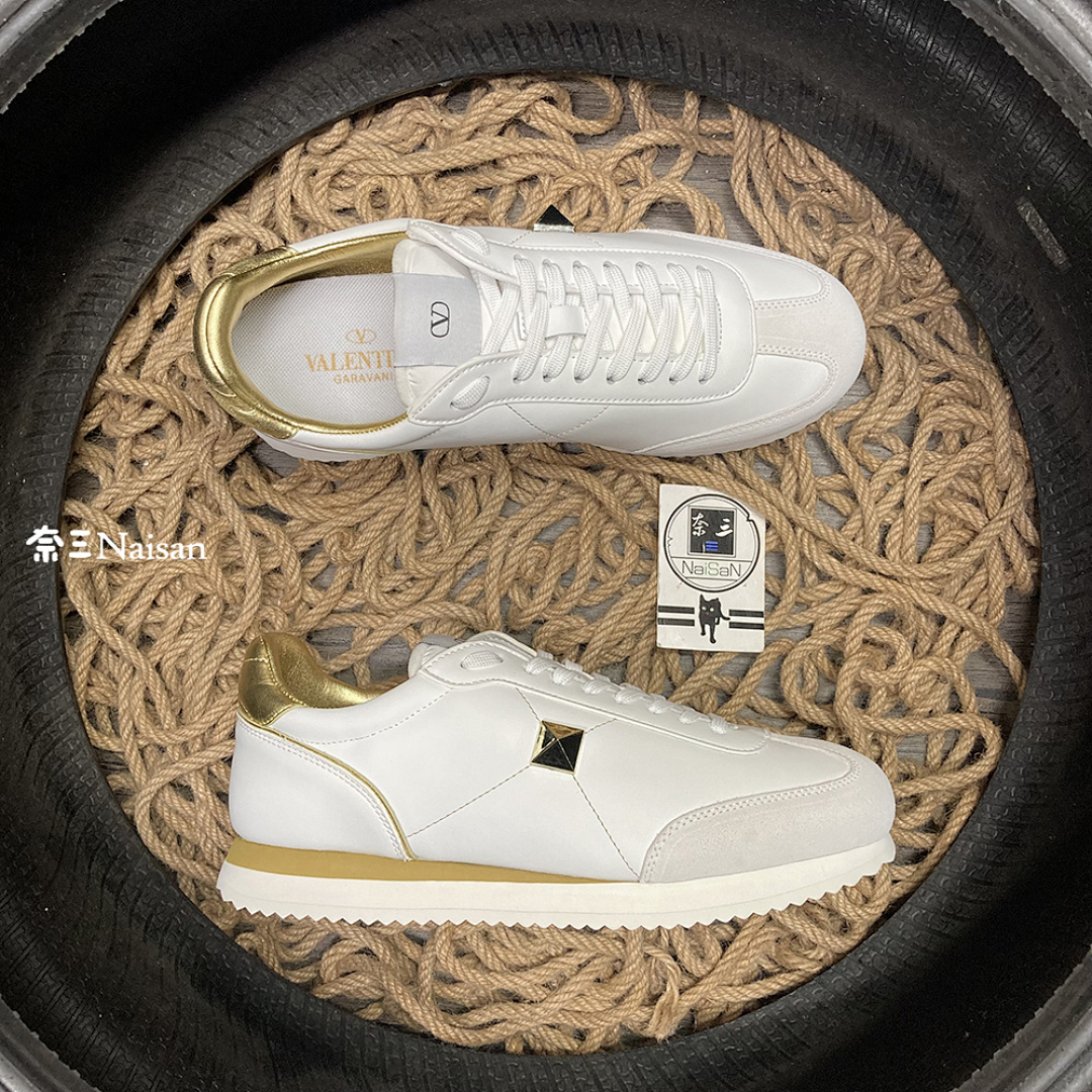▶ STUD AROUND LOW-TOP CALFSKIN AND NAPPA - Image 4