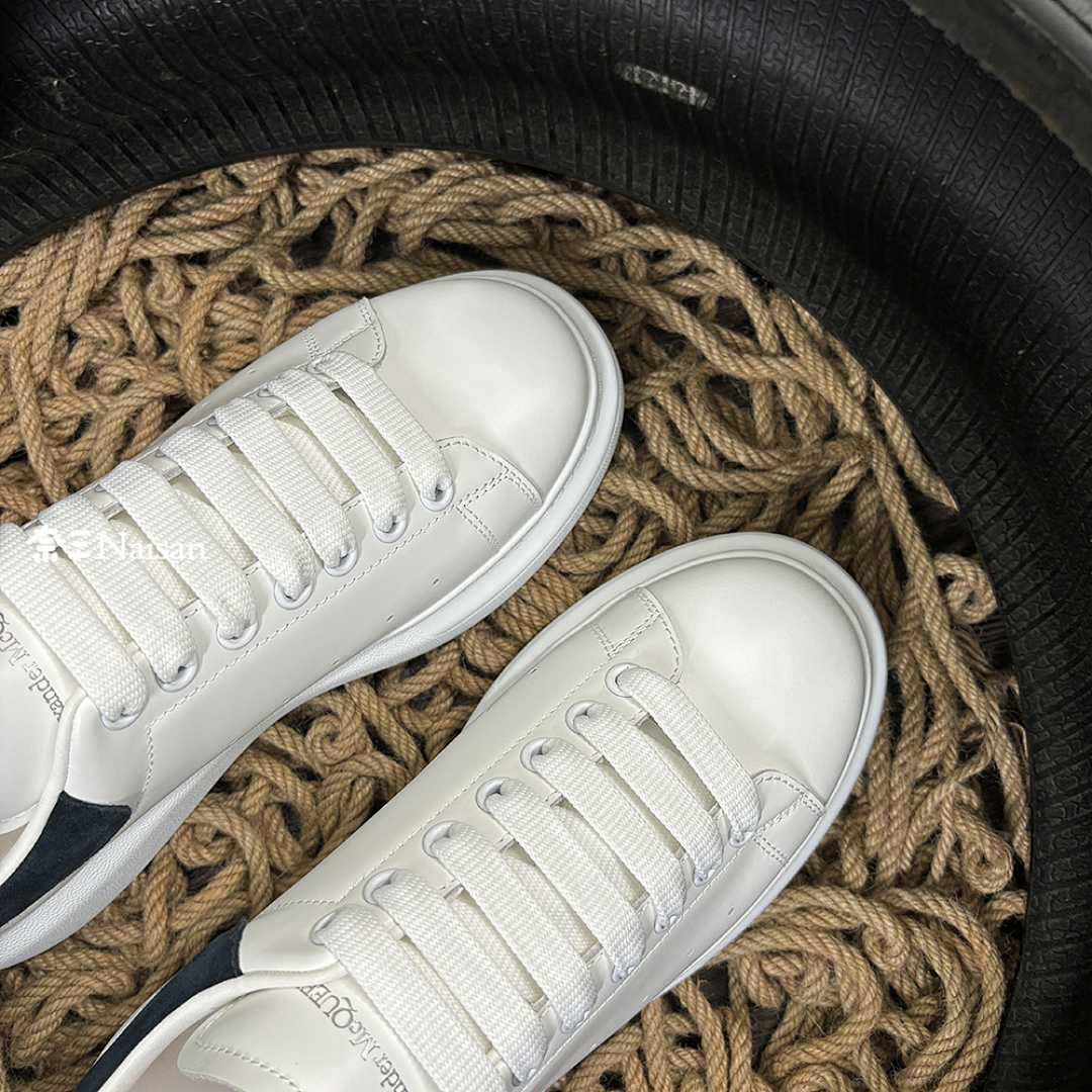 Christian Louboutin Alexander McQueen Sneaker Grey Blue Suede Back - Image 6