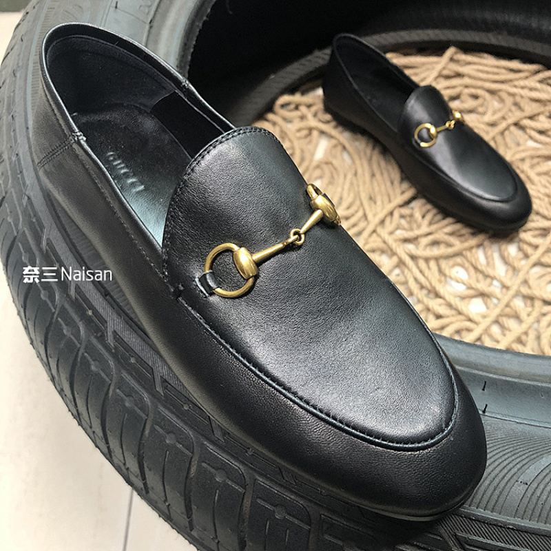 ▶ 015 Brixton Collapsible-Heel Leather Loafers, photo 1