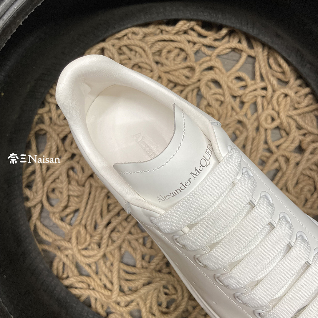 Christian Louboutin Alexander Mcqueen Sneaker Navy Blue Print Back - Image 13