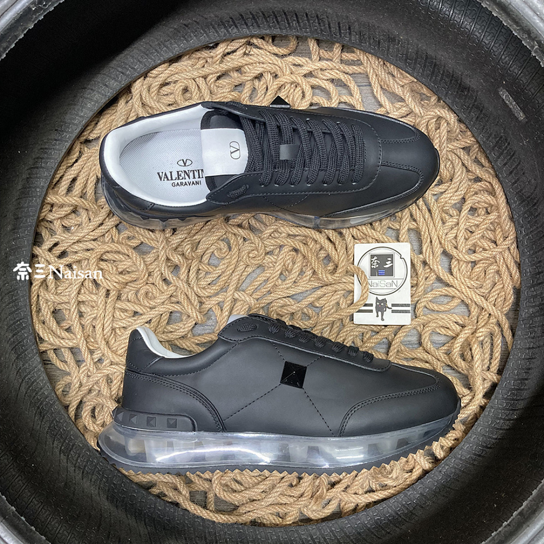 ▶ STUD AROUND LOW-TOP CALFSKIN AND NAPPA - Image 4