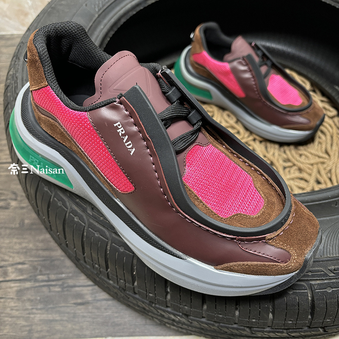 ▶ Systeme Brushed Leather Sneakers, photo 1