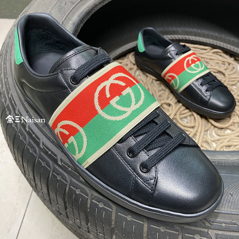 ▶ Ace Sneaker With Elastic Web (Black), photo 1