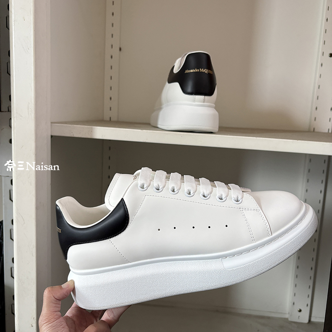 Christian Louboutin Alexander McQueen Sneaker Black Leather Back - Image 18