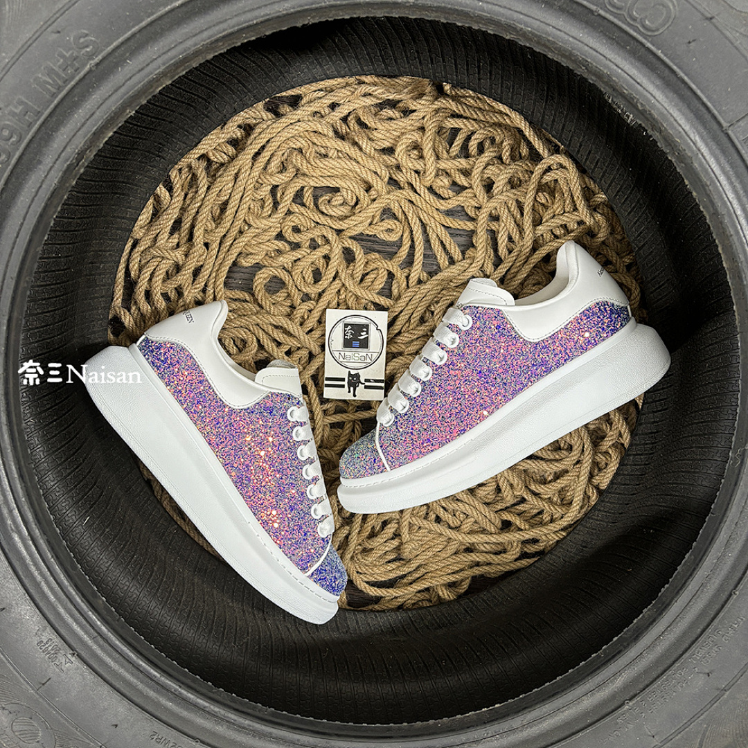 Christian Louboutin Alexander McQueen Sneaker Glitter Sparkle - Image 3